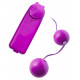 Фиолетовые вагинальные шарики с вибрацией