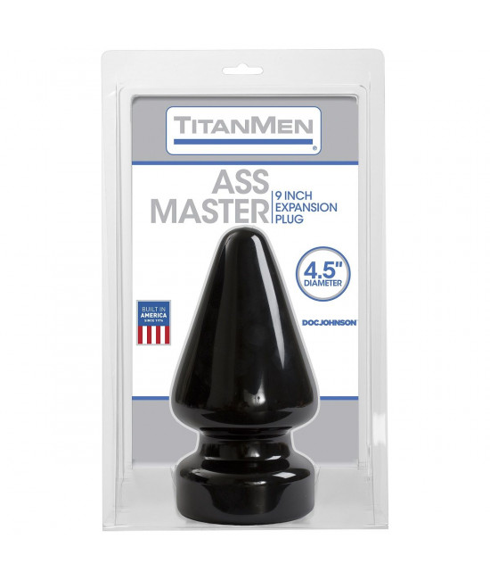 Огромный плуг Titanmen Tools Butt Plug 4.5  Diameter Ass Master - 23,1 см.