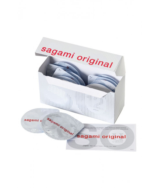 Ультратонкие презервативы Sagami Original 0.02 - 12 шт.