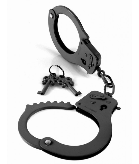 Черные металлические наручники
