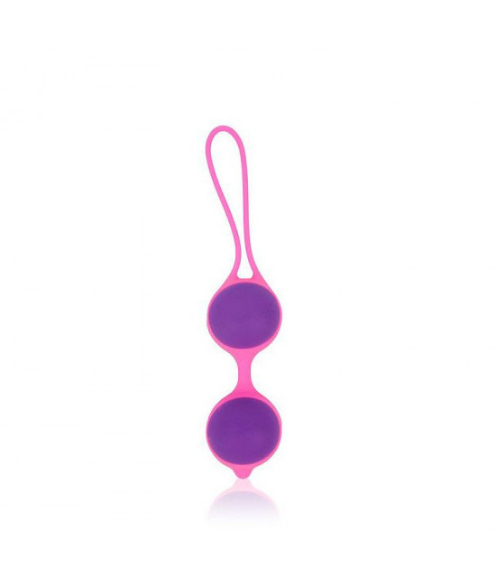 Фиолетово-розовые вагинальные шарики Cosmo
