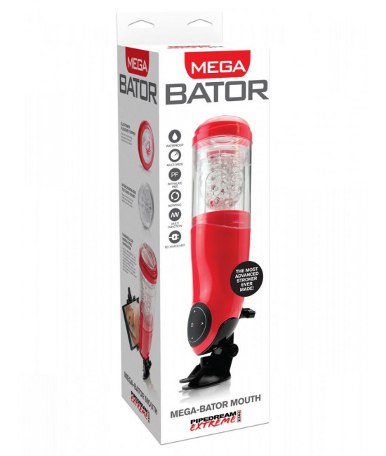 Автоматический мастурбатор-ротик с подсветкой Mega-Bator Mouth