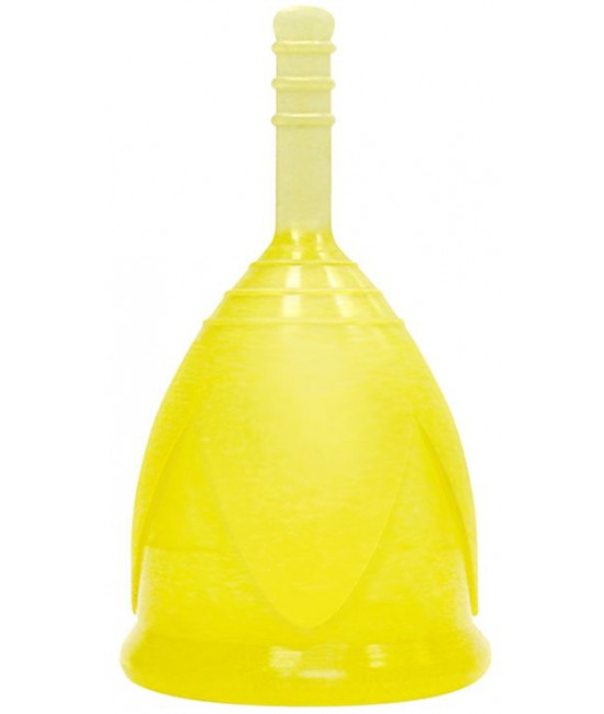 Желтая менструальная чаша размера L