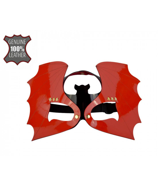 Красно-черная лаковая маска  Летучая мышь