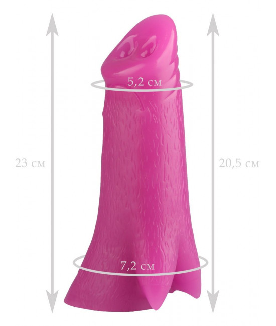 Розовая анальная втулка в виде поросячьего пятачка - 23 см.