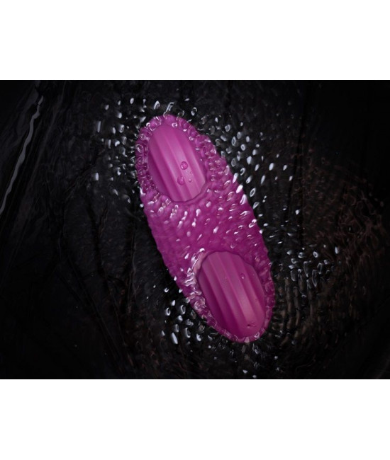 Фиолетовый клиторальный стимулятор Edeny с управлением через приложение