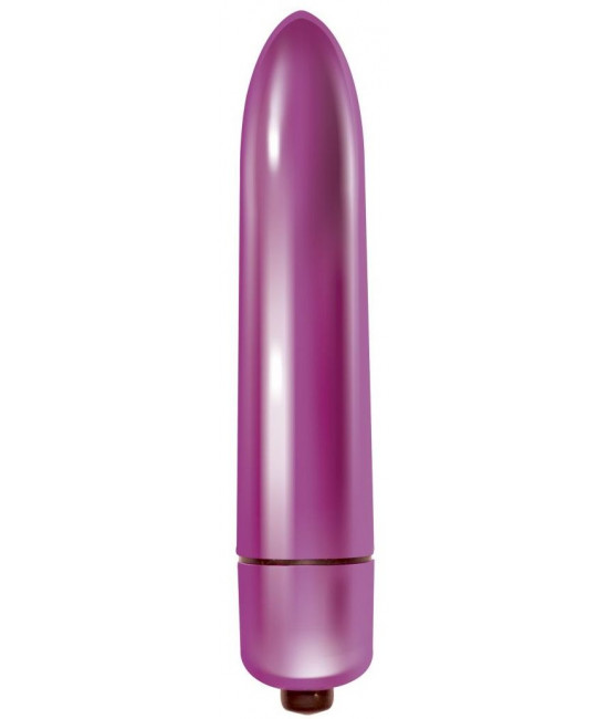 Розовая гладкая вибропуля Mae - 9 см.