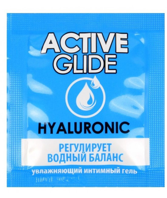 Лубрикант на водной основе Active Glide с гиалуроновой кислотой - 3 гр.