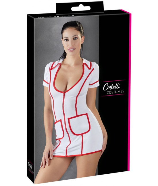 Сексуальное платье медсестры на молнии