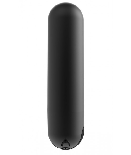 Черная перезаряжаемая вибропуля Clio - 7,6 см.