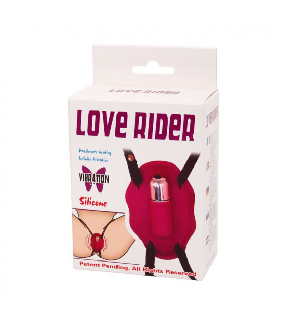 Нежный вибростимулятор для клитора Love Rider на ремешках