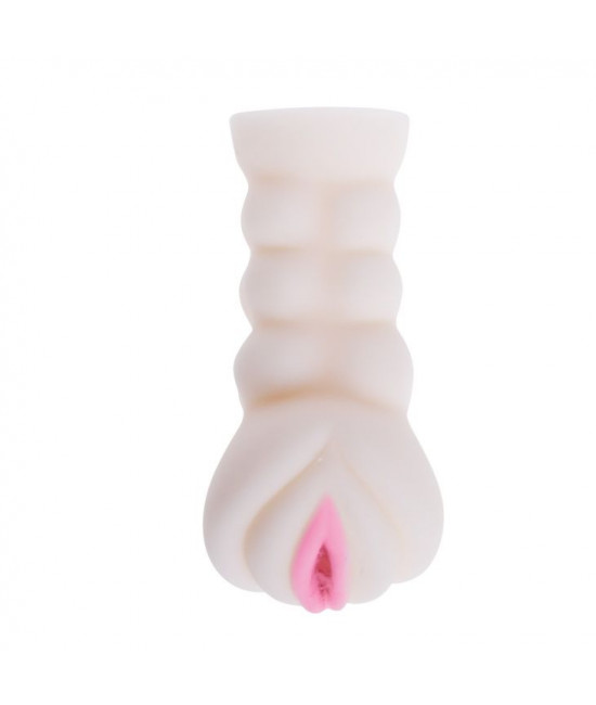 Рифленый мастурбатор-вагина из реалистичного материала