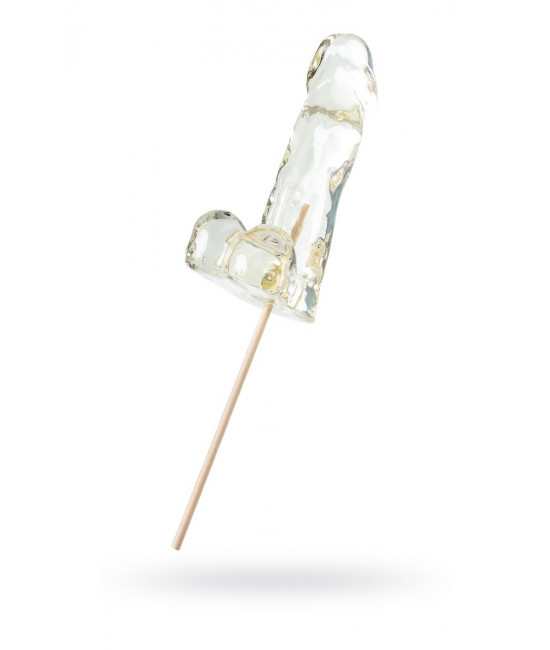 Прозрачный леденец в форме пениса со вкусом пина колада