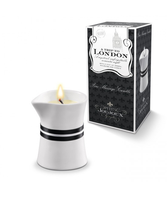 Массажное масло в виде малой свечи Petits Joujoux London с ароматом ревеня, амбры и чёрной смородины