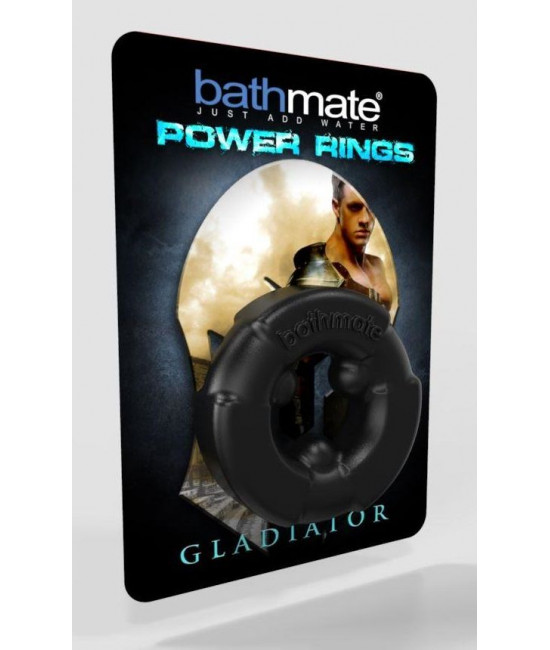 Чёрное эрекционное кольцо Gladiator