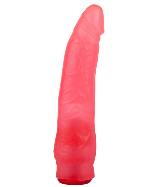 Реалистичная насадка Harness розового цвета - 20 см.