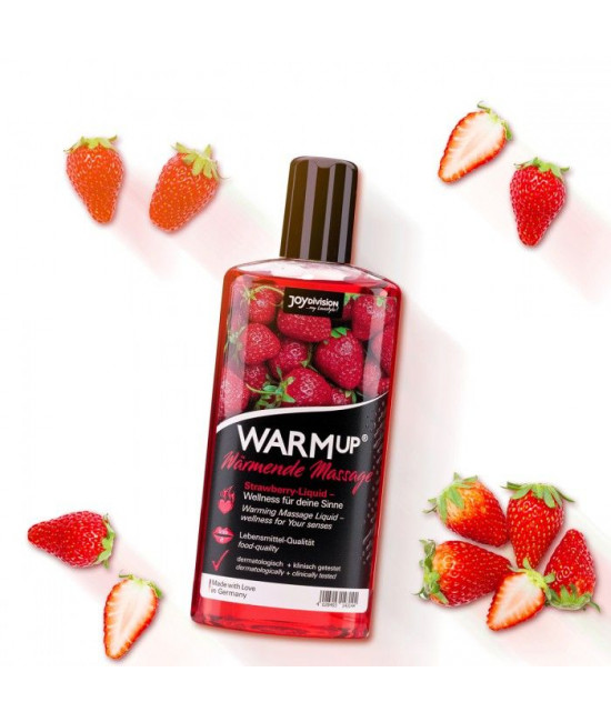 Разогревающее масло WARMup Strawberry - 150 мл.
