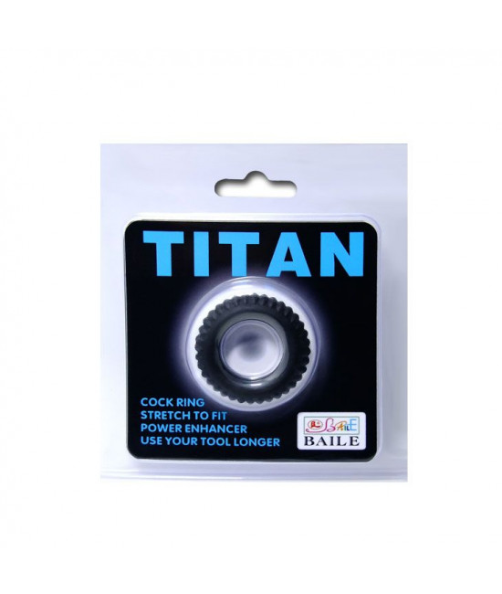 Эреционное кольцо с ребрышками Titan