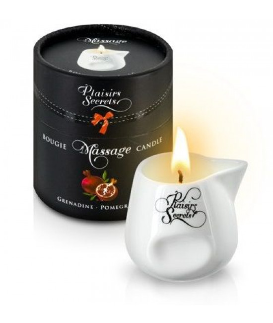 Массажная свеча с ароматом граната Bougie de Massage Gourmande Grenadine - 80 мл.