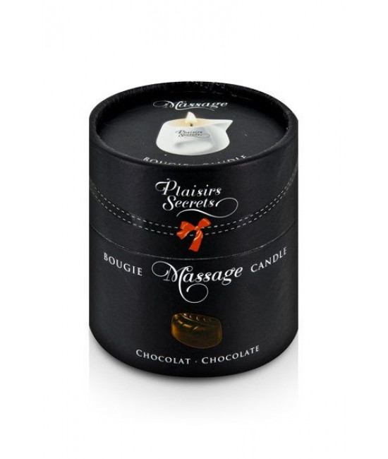 Массажная свеча с ароматом шоколада Bougie de Massage Gourmande Chocolat - 80 мл.