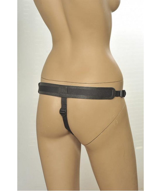 Кожаные трусики с плугом Kanikule Leather Strap-on Harness Anatomic Thong