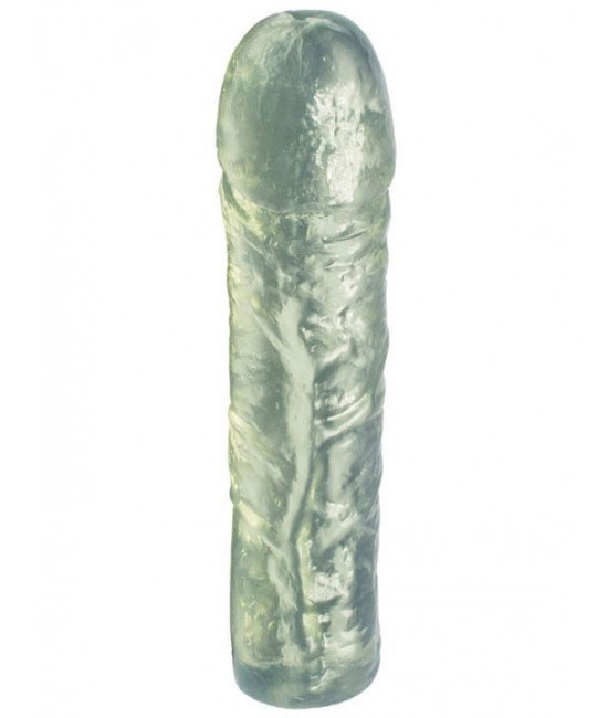 Прозрачный гелевый фаллоимитатор - 16,5 см.