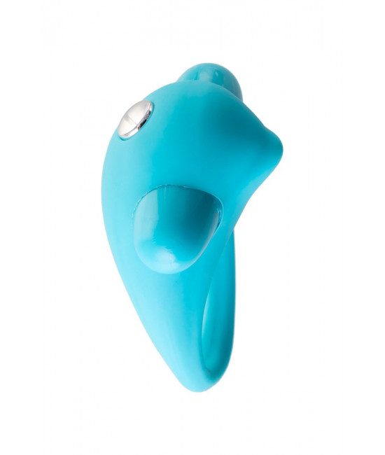 Голубое эрекционное силиконовое кольцо TOYFA A-Toys