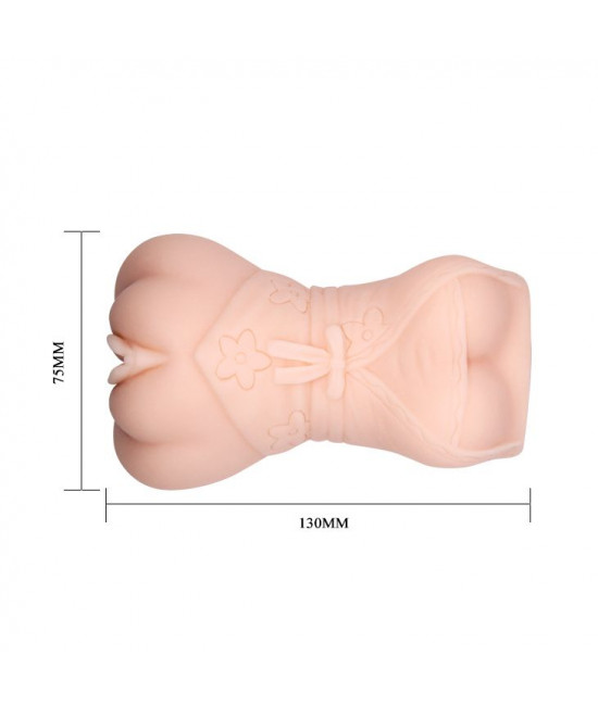 Мастурбатор-вагина с эффектом смазки в виде женской фигурки