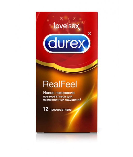 Презервативы Durex RealFeel для естественных ощущений - 12 шт.