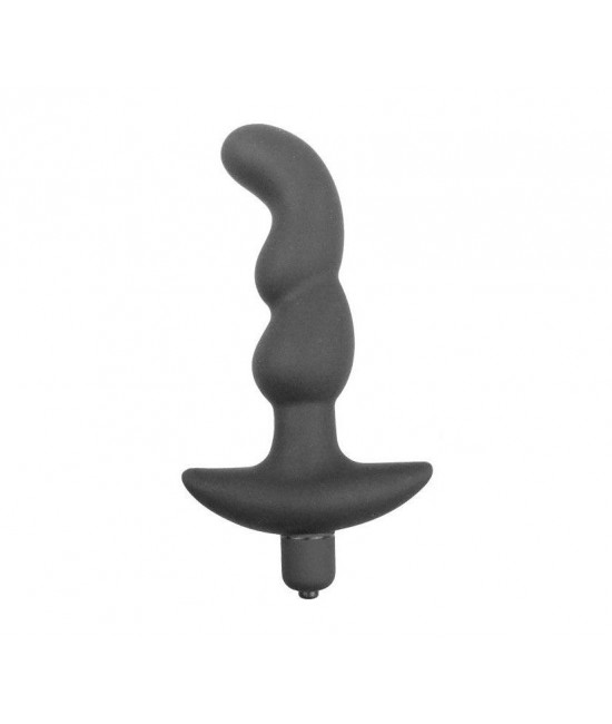Чёрный анальный вибратор Sexual Health and Pleasure - 11,8 см.